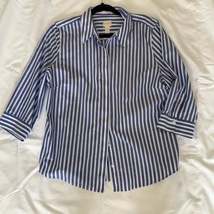 Chico’s brand 3/4 sleeve cotton shirt size 2